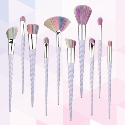 New Brush Sets Makeup 10 Pcs Blush Eyeshadow Lip Brush Synthetic Hair Brush